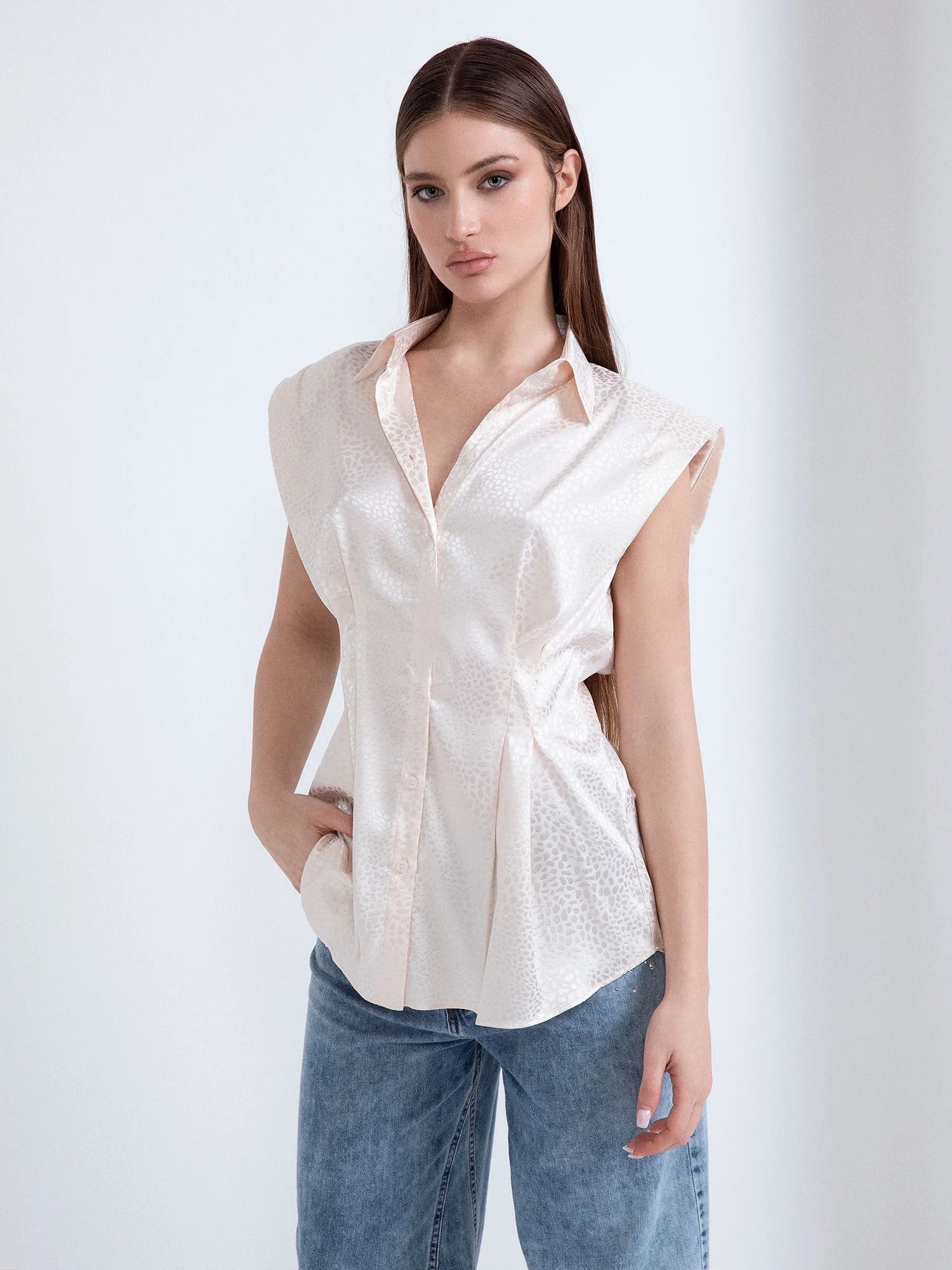 CAMICIA SFIANCATA CON SPALLINE - Image 3