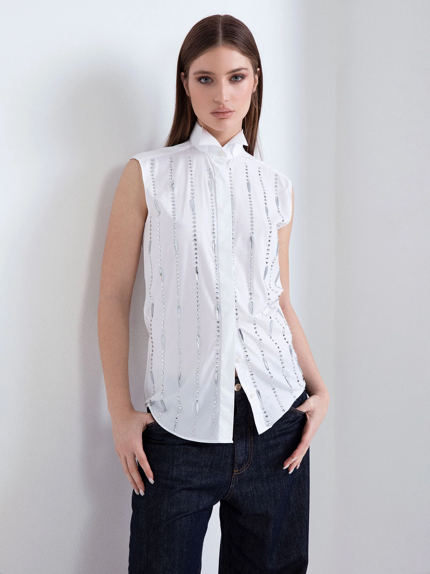 CAMICIA SMANICATA GIOIELLO - Image 3