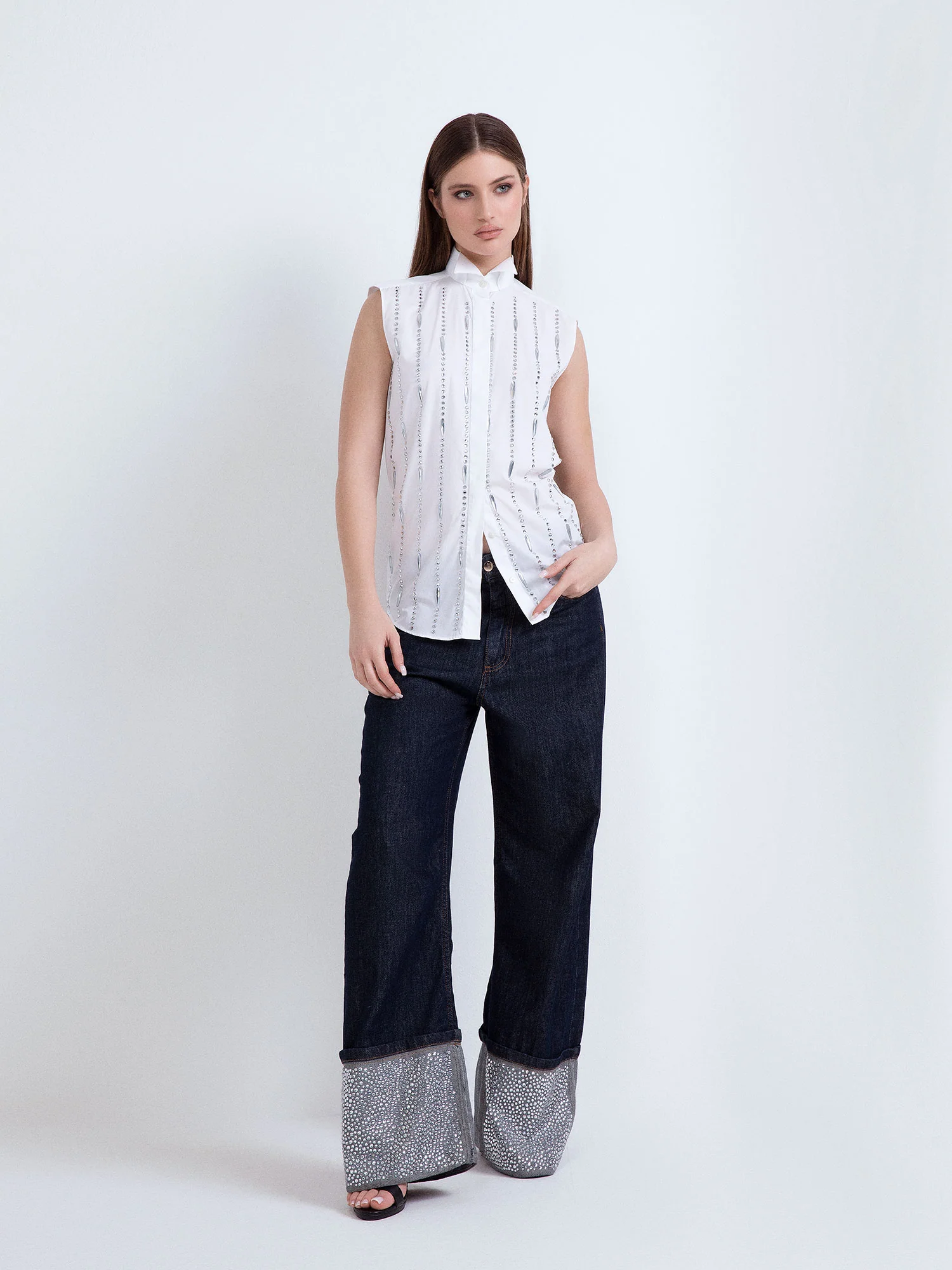 CAMICIA SMANICATA GIOIELLO - Image 4