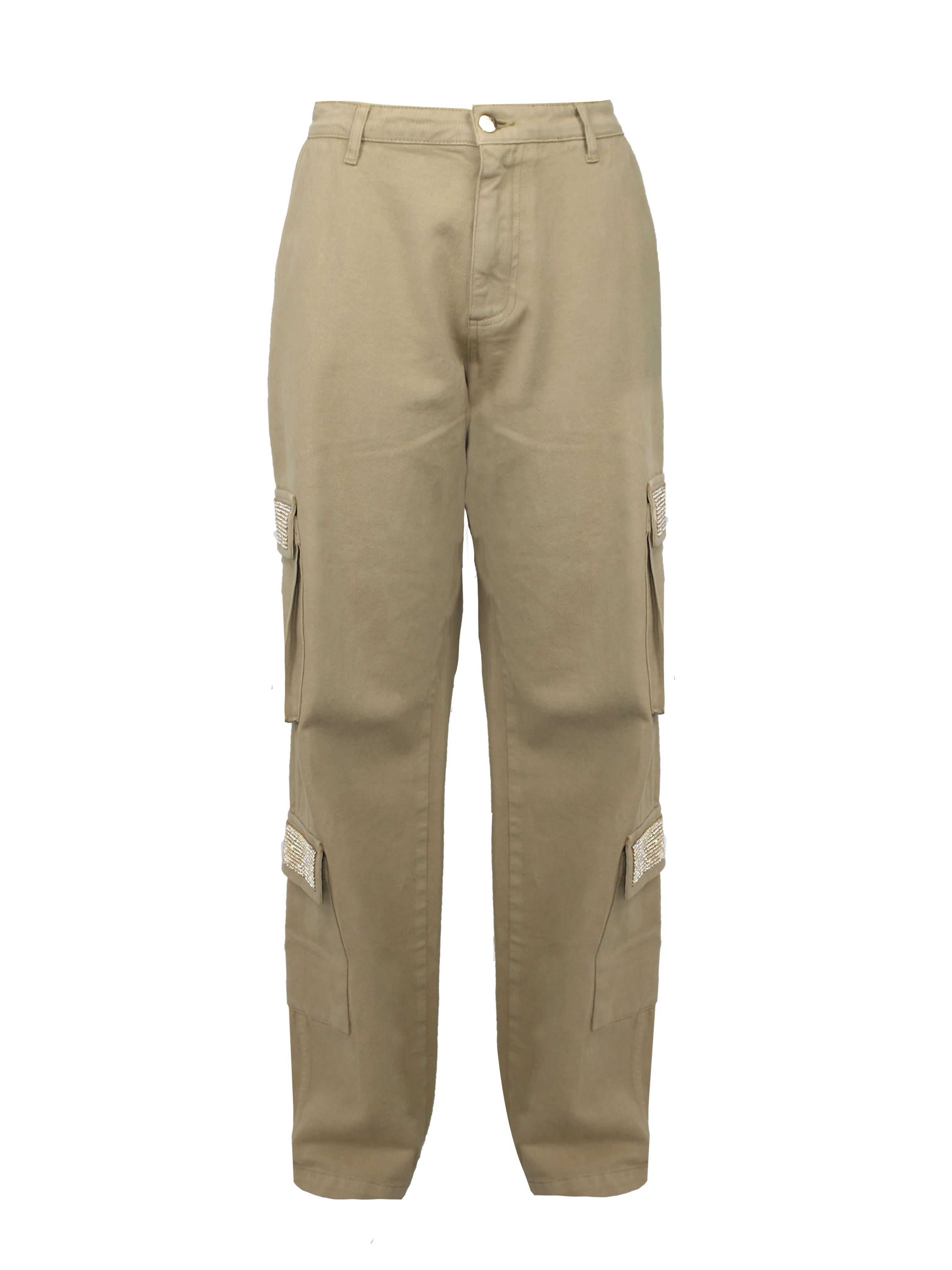 JEANS CARGO GOLD CON TASCHE STRASS - Image 3
