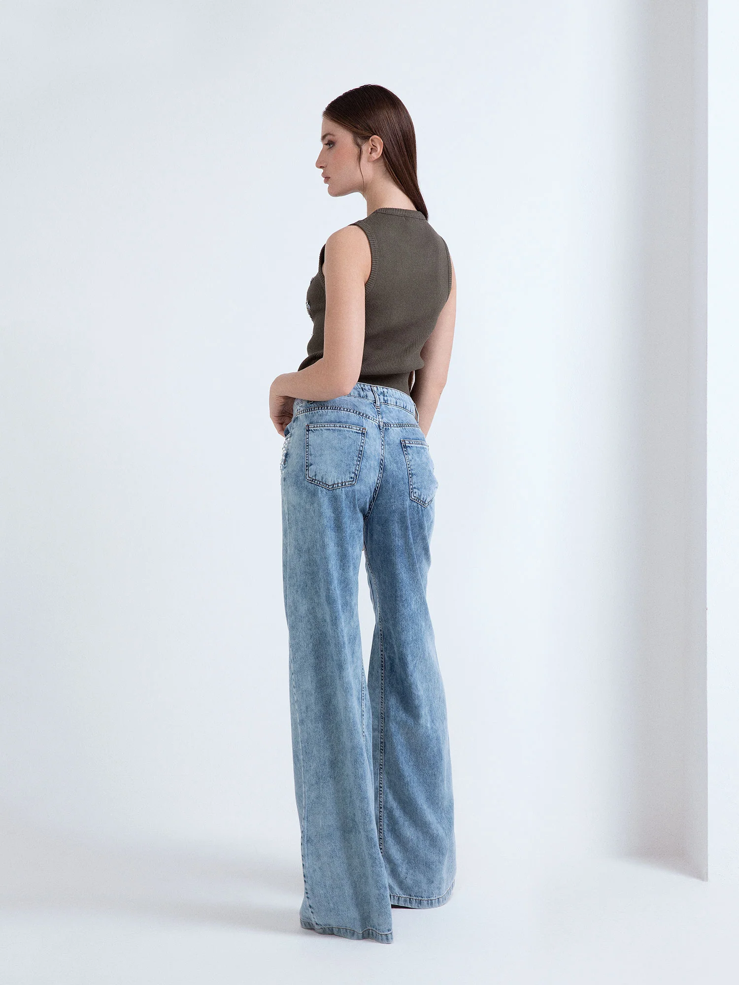 DENIM AFRODITE APPL. STRASS - Image 3
