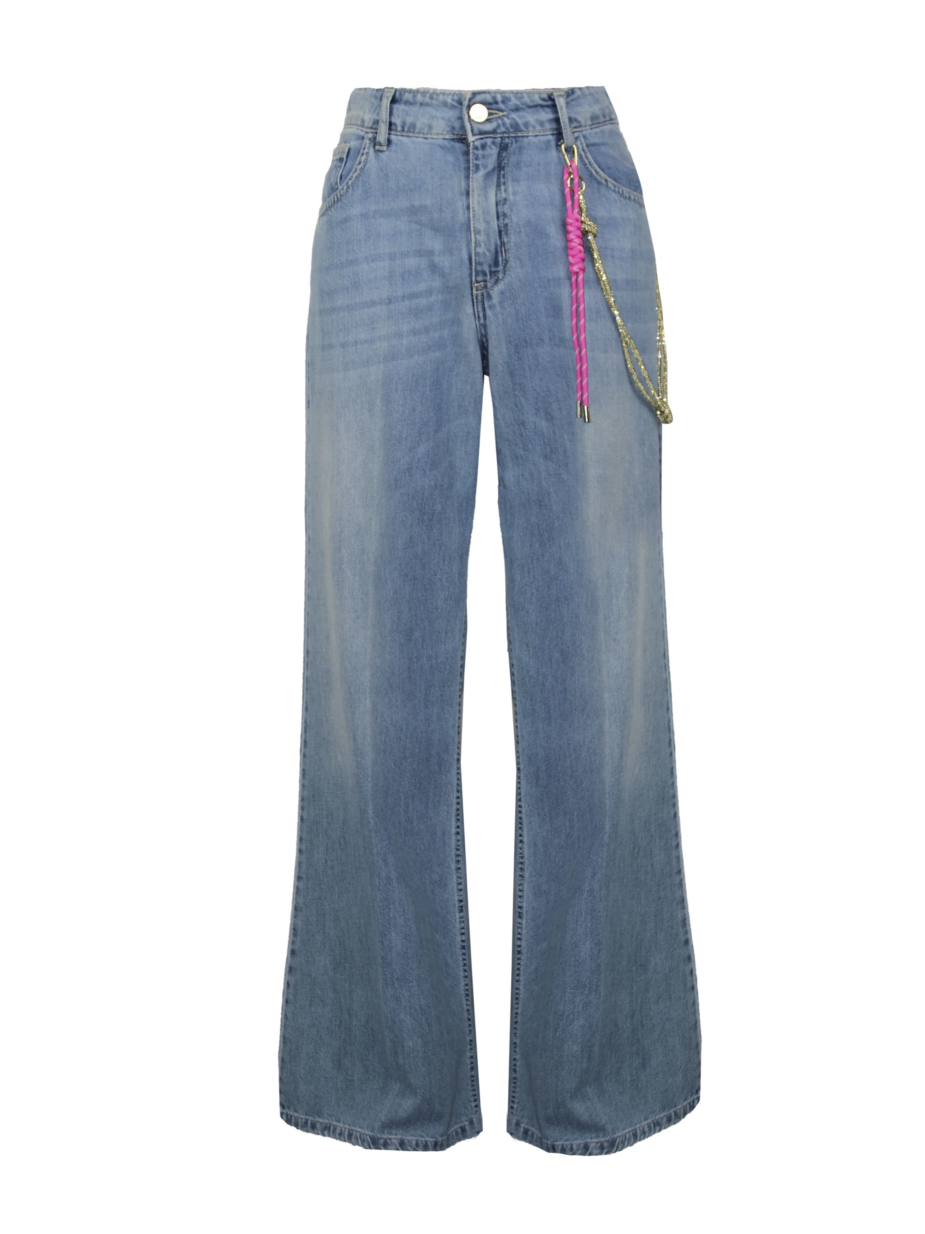 DENIM GAMBA LARGA CON CHARME - Image 6