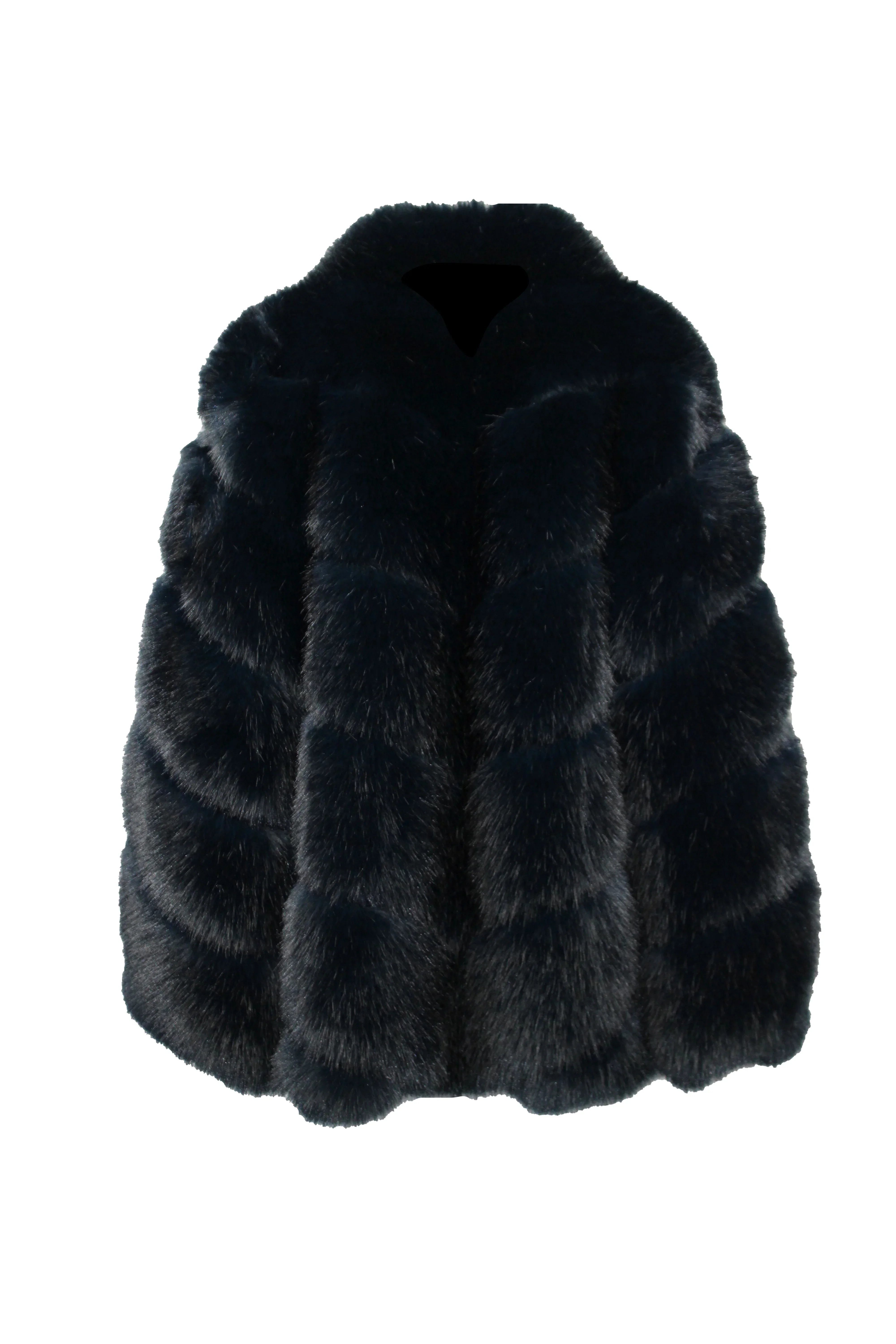 ECO-PELLICCIA OVERSIZE CON TASCHE - Image 3