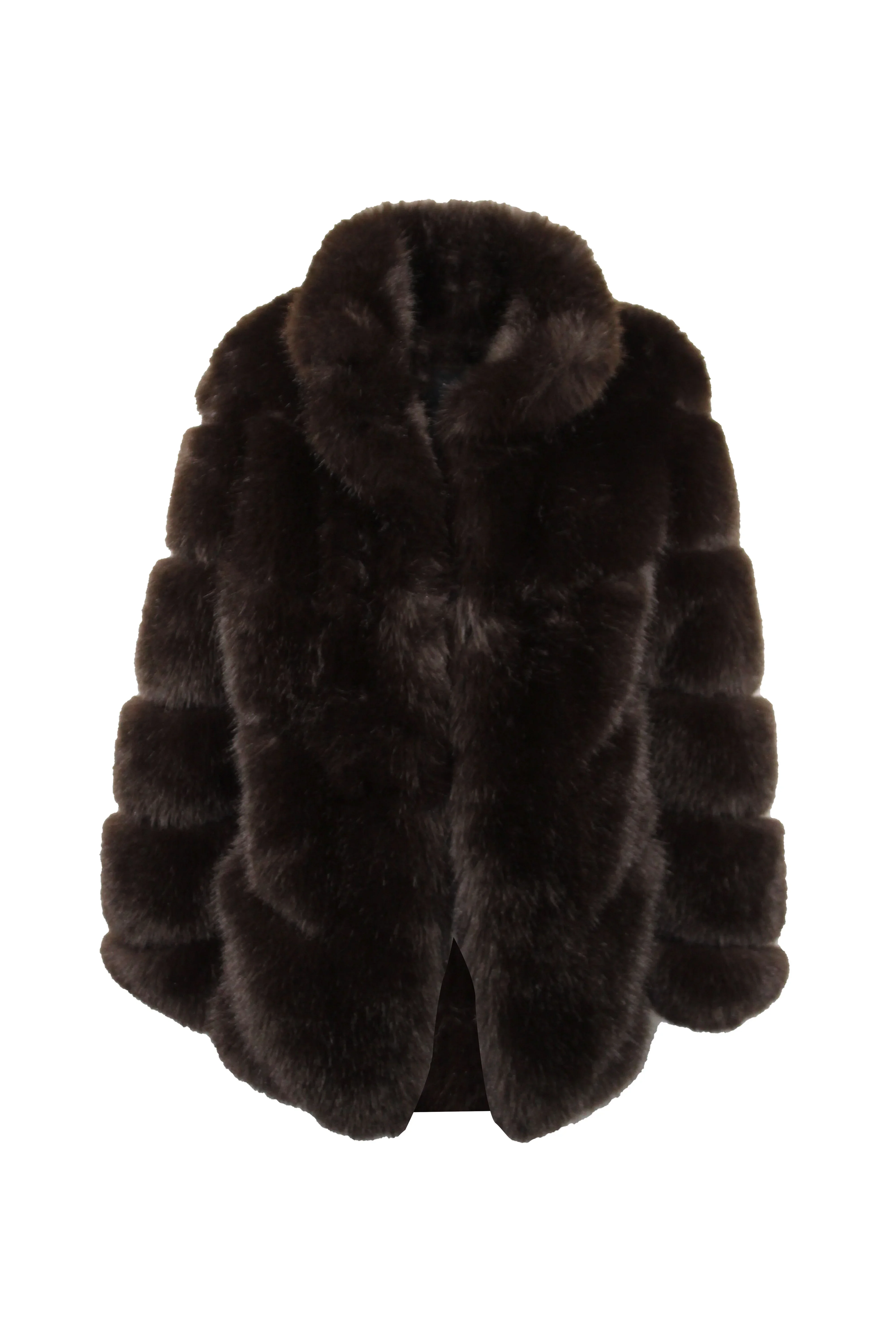 ECO-PELLICCIA OVERSIZE CON TASCHE - Image 4