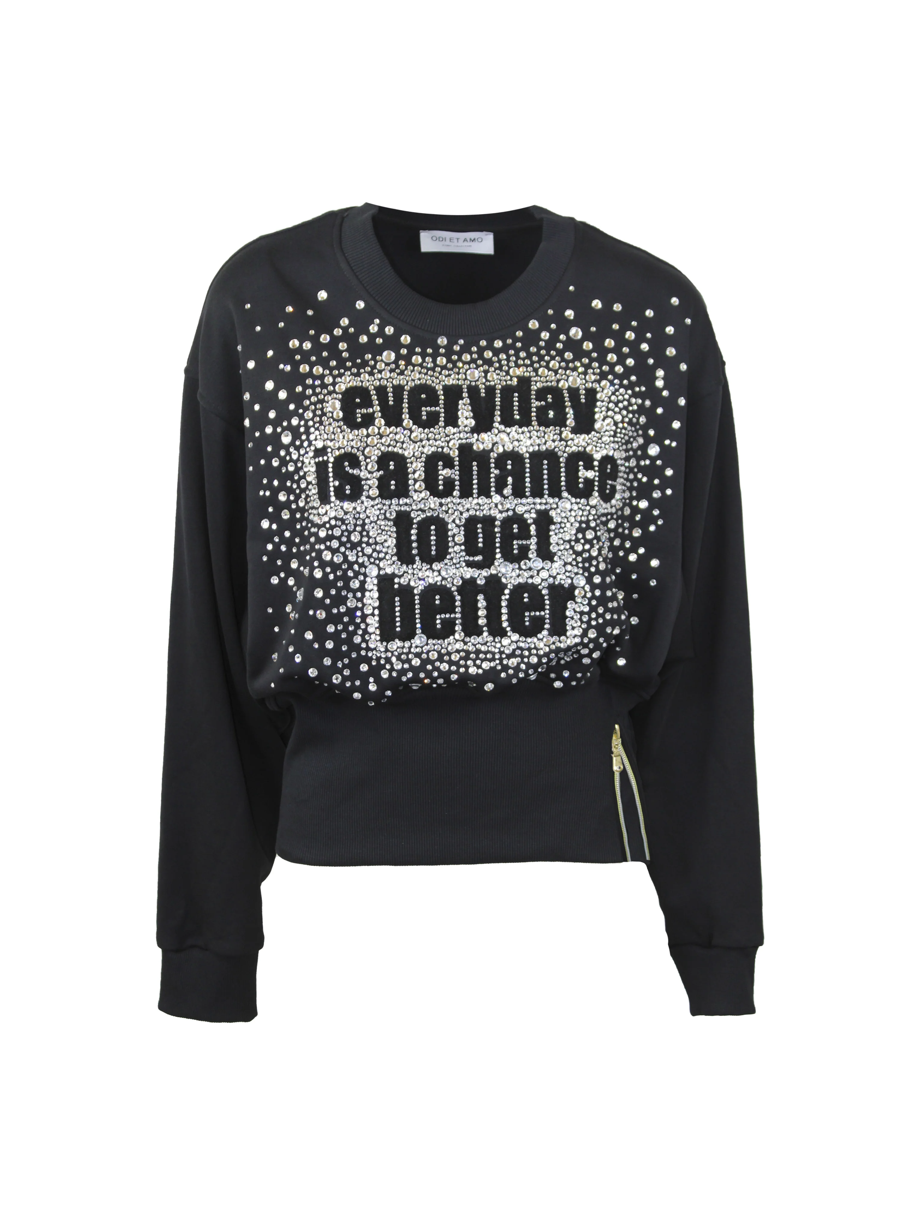FELPA ZIP E STRASS - Image 3