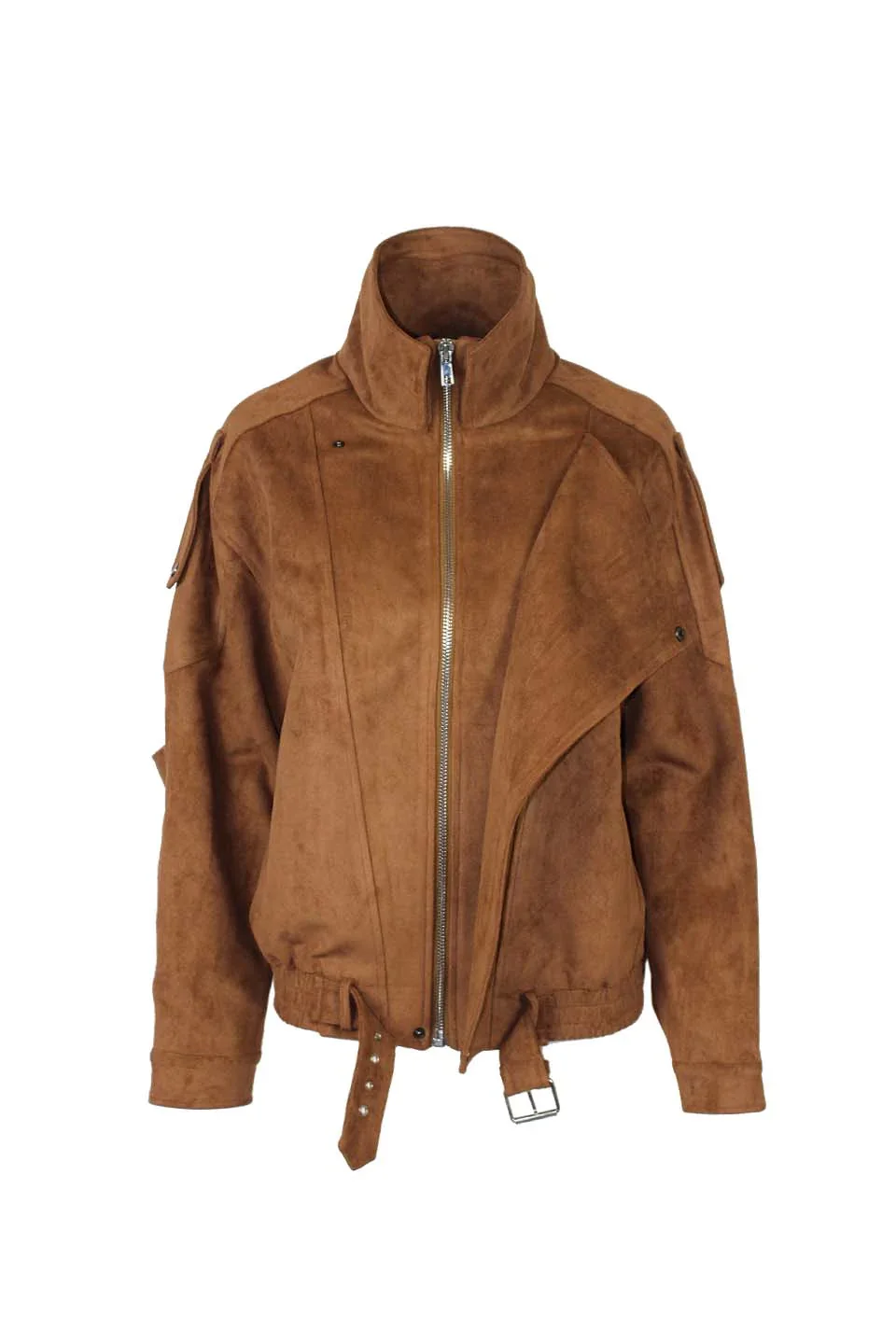 GIACCA OVERSIZE ECO-SUEDE CON TASCHE E ZIP - Image 4