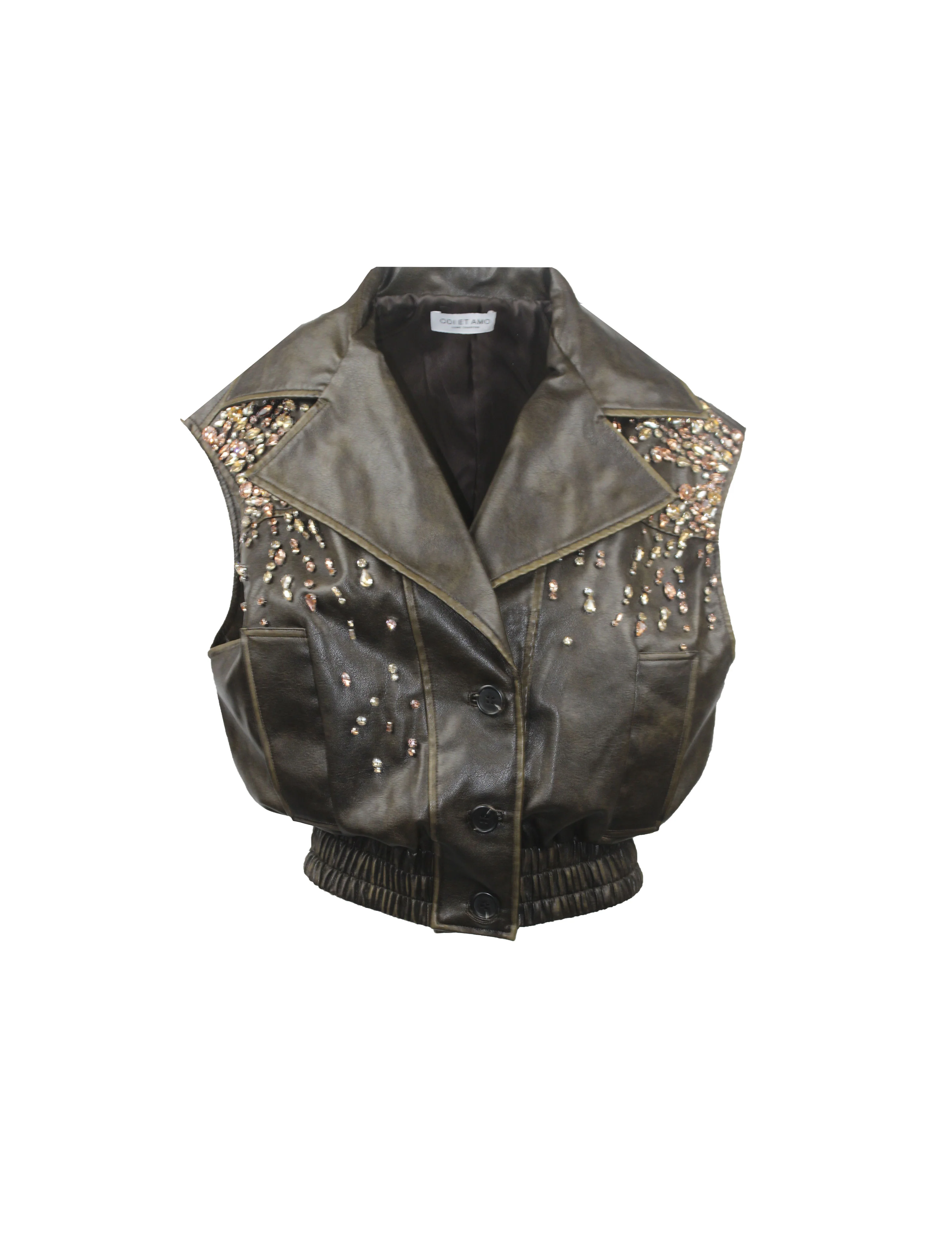 GILET ECOPELLE APPL. A MANO - Image 6
