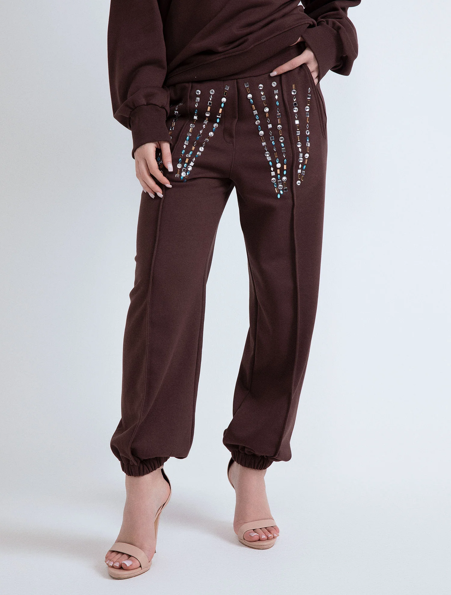 PANTALONE FELPA APPL. CIELO - Image 2