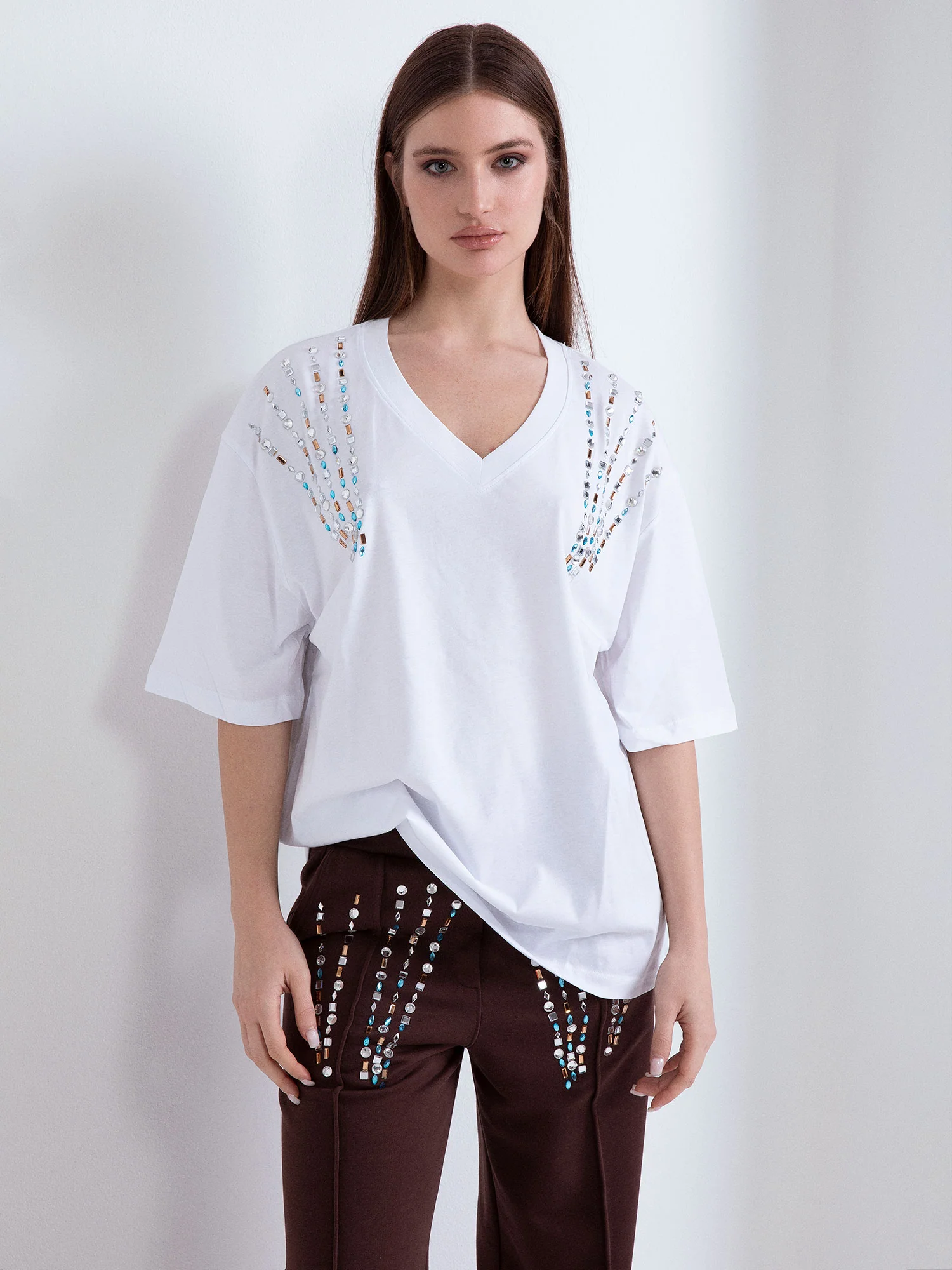 PANTALONE FELPA APPL. CIELO - Image 7