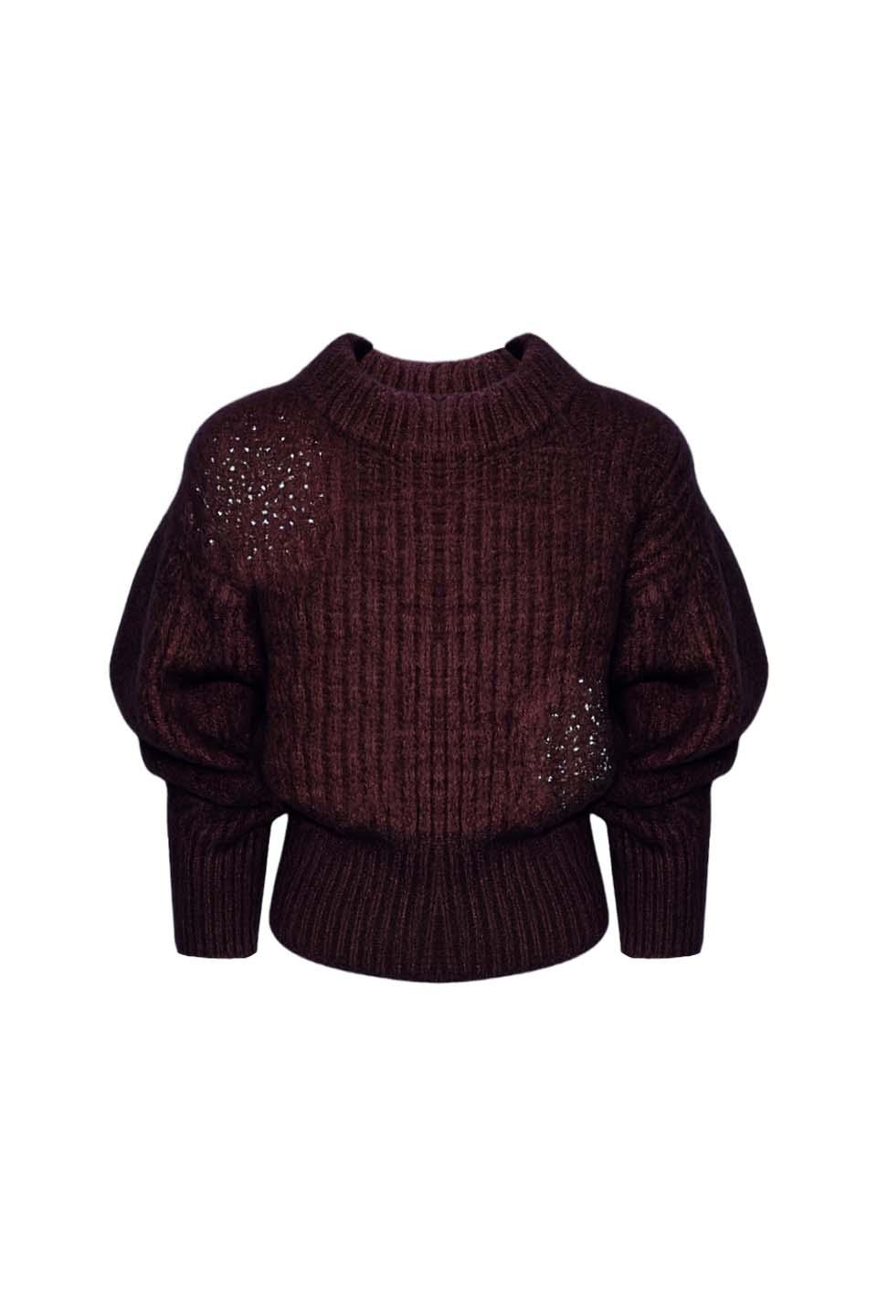 PULLOVER IN MISTO MOHAIR CON ESPLOSIONE CRISTALLI - Image 6